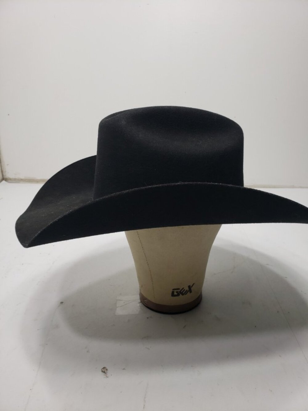 Justin Men’s Authentic Western Headwear Black Felt Cowboy Hat Size 7 3/8 / 59